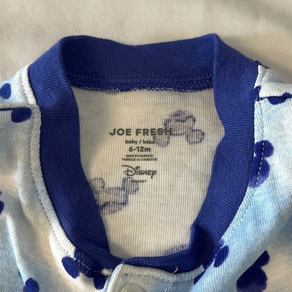 Disney X Joe Fresh - short sleeve onesie top. Size 6-12 months - Picture 3 of 4